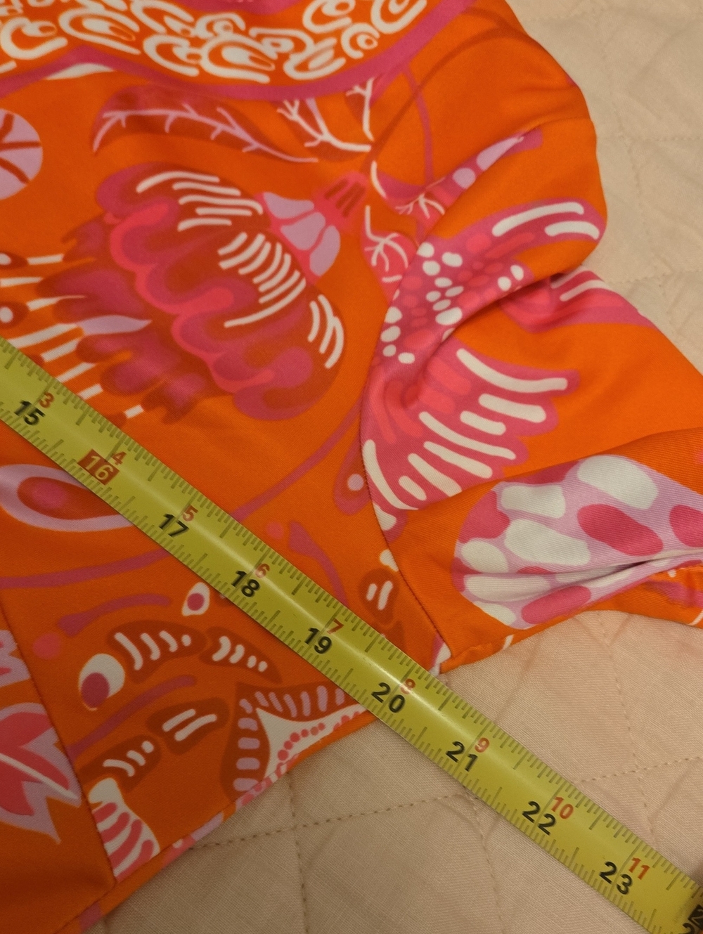 Gretchen Scott Designs Orange & Pink Floral Dress - Picture 9 of 9
